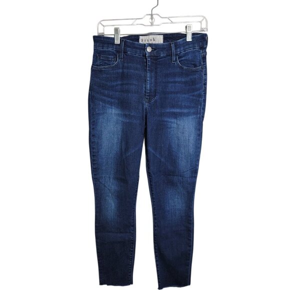 Frank & Eileen Womens Blue Denim Sligo Skinny Jean Raw Hem Size 28 Boho Classic - Picture 3 of 14